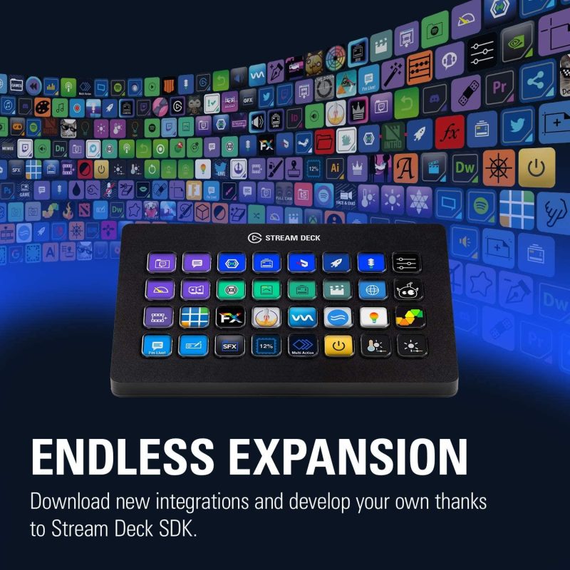 Контролер Elgato Stream Deck, 32 LCD бутона, черен - Image 3