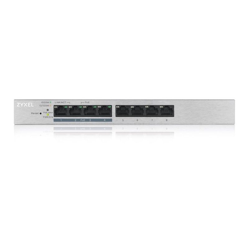 Суич ZyXEL GS-1200-8HPV2, 8 портов, Gigabit, webmanaged - Image 2