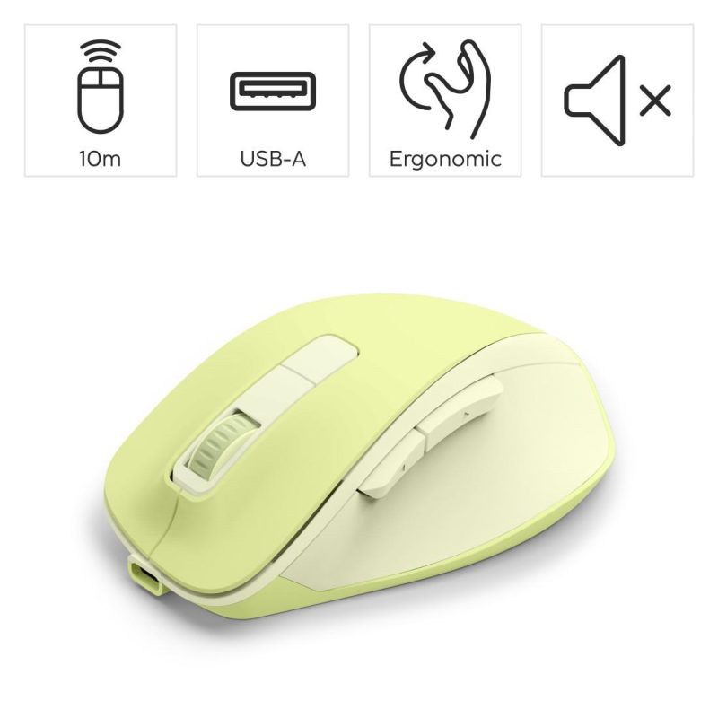 HAMA Безжична оптична мишка WM-500 Recharge, зелена, 6 бут.,800/1200/1600 dpi, безшумна - Image 27