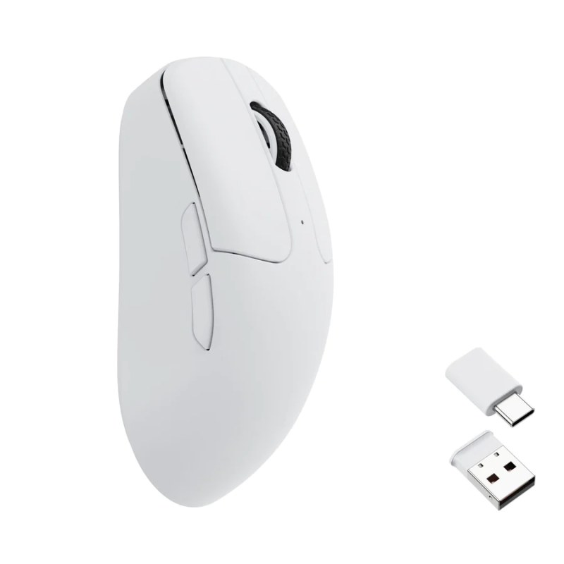 Геймърска Безжична мишка Keychron M2 Mini, Matte White - Image 2