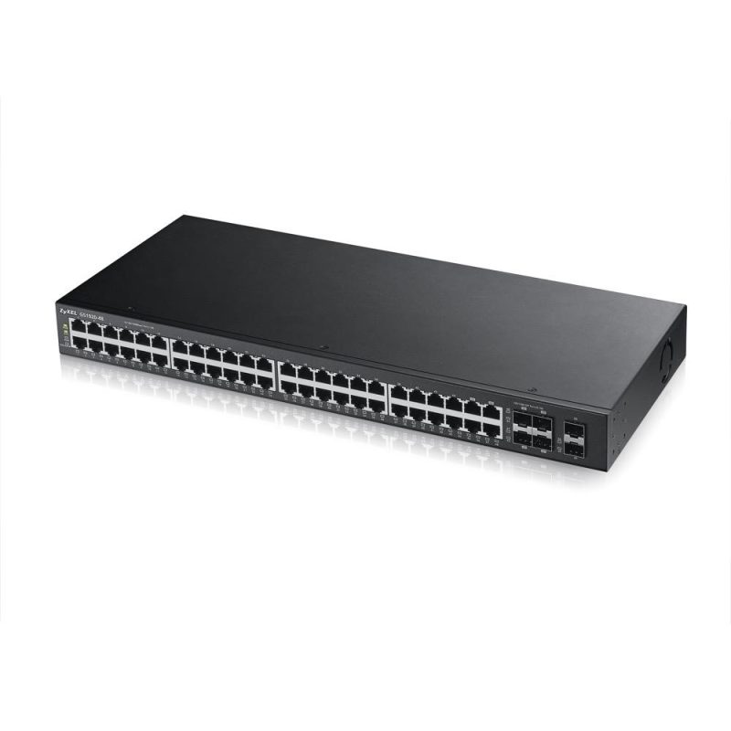 Суич ZYXEL GS1920-48, 44х GbE порта, 4х Combo порта SFP/RJ-45, управляем, за монтаж в шкаф - Image 2