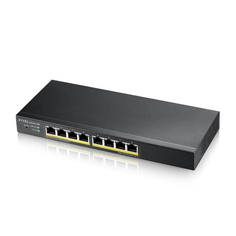 Суич ZyXEL GS1915-8EP, 8-портов, Gigabit, Управляем, PoE - Image 3