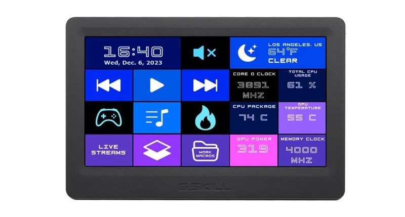 Команден панел G.SKILL WigiDash, 7", USB - Image 3