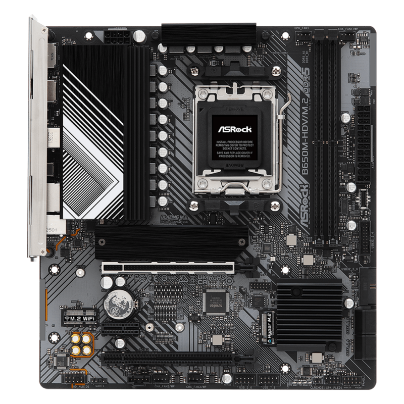 Дънна платка ASRock B650M-HDV/M.2, Socket AM5 2xDDR5