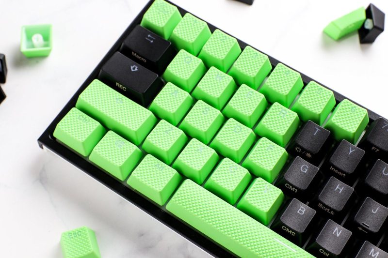 Капачки за механична клавиатура Ducky Green 31-Keycap Set Rubber Backlit Double-Shot US Layout - Image 2