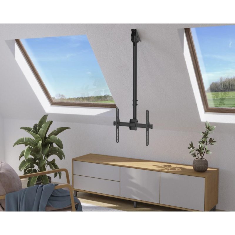 Стойка за таван Hama TV, въртяща се, накланяща се, 165 см (65") до 50 кг, 220878 - Image 14