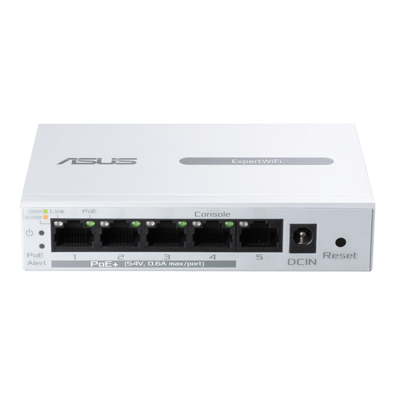 Суич ASUS ExpertWiFi EBP15 5-Port GbE, 4 PoE+ Ports 5 x 10/100/1000Mbps ports - Image 5