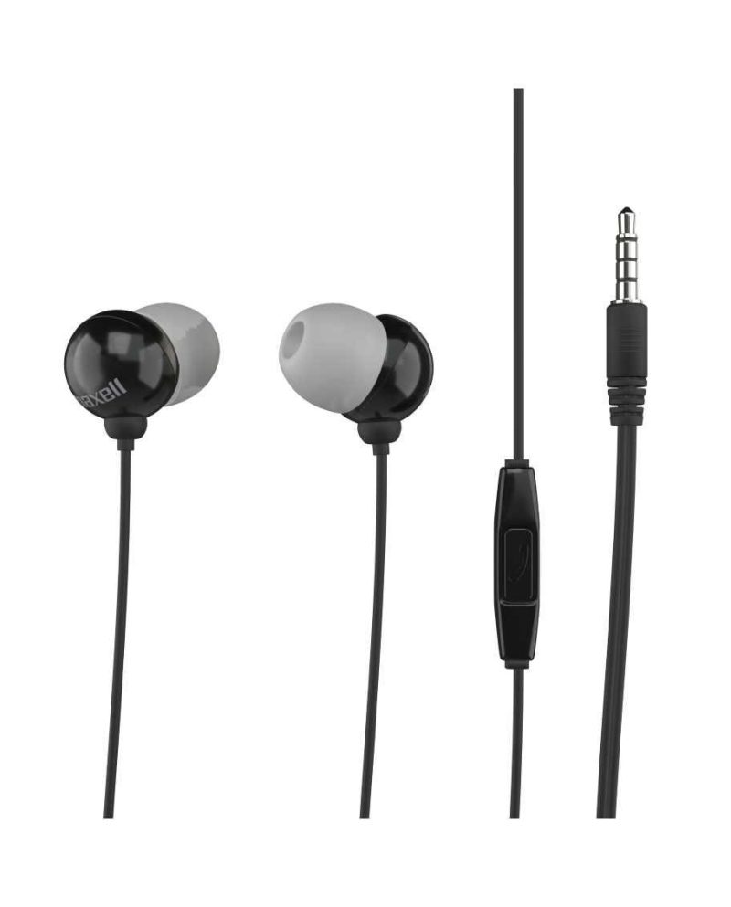 Слушалки  с микрофон MAXELL PLUGZ черна - Image 3