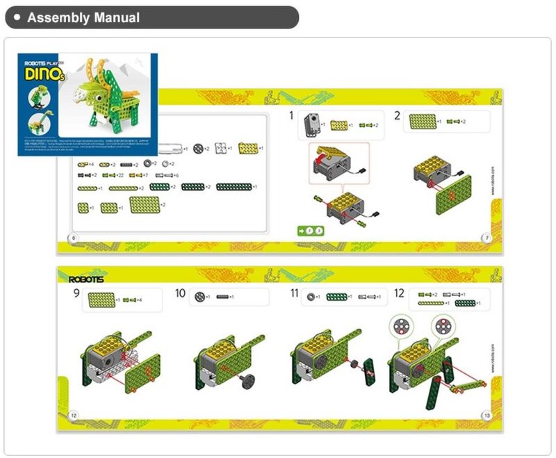 Комплект за роботика Robotis PLAY 300 DINOs - Image 13