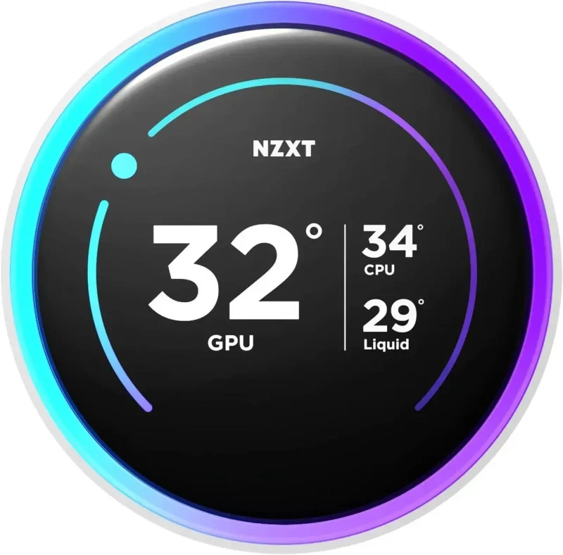 Охладител за процесор NZXT Kraken Elite 280 V2 RGB White LCD Display - Image 5