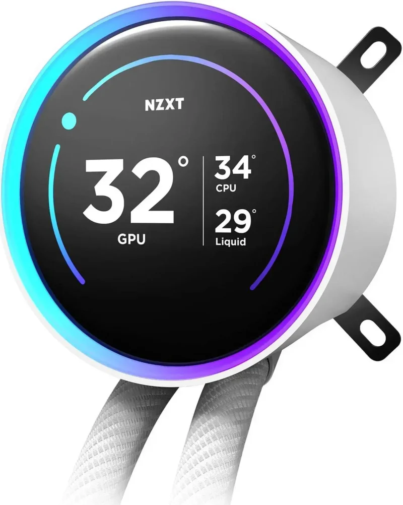 Охладител за процесор NZXT Kraken Elite 280 V2 RGB White LCD Display - Image 4