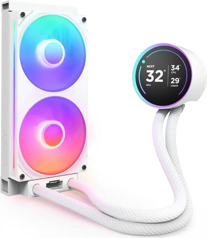 Охладител за процесор NZXT Kraken Elite 280 V2 RGB White LCD Display - Image 2