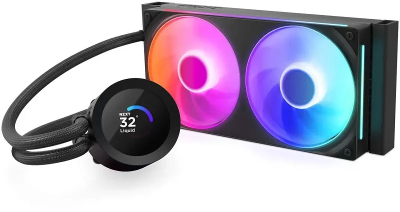 Охладител за процесор NZXT Kraken Plus 240 RGB LCD Display - Black - Image 2