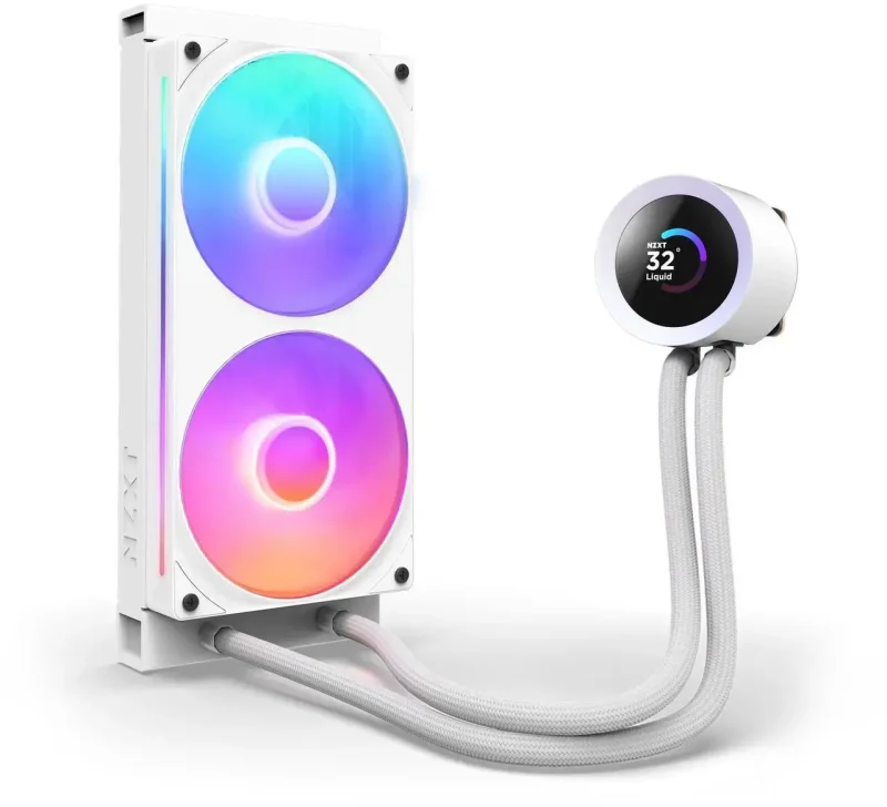 Охладител за процесор NZXT Kraken Plus 240 RGB LCD Display - White - Image 3