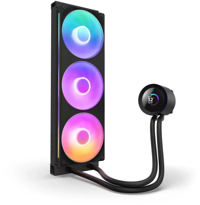 Охладител за процесор NZXT Kraken Plus 360 RGB LCD Display - Black - Image 3