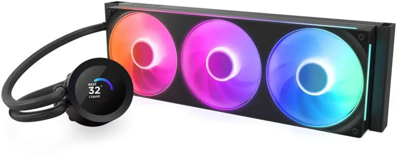 Охладител за процесор NZXT Kraken Plus 360 RGB LCD Display - Black - Image 2
