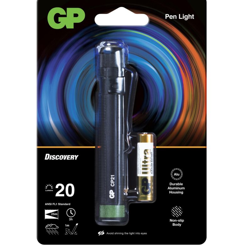 Фенер с форма на писалка GP BATTERIES Discovery, LED, CP21 20 lm