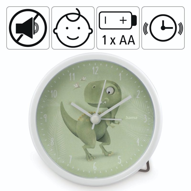 Детски стенен часовник HAMA "Happy Dino", 186431 - Image 3