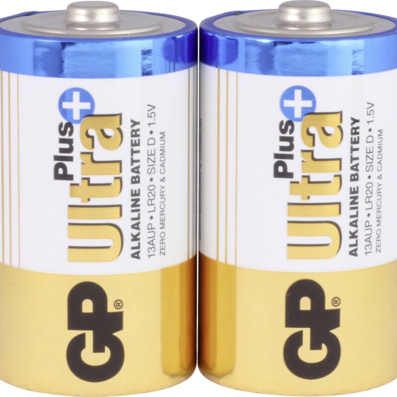 Алкална батерия GP ULTRA PLUS LR20 /2 бр. в опаковка/ 1.5V