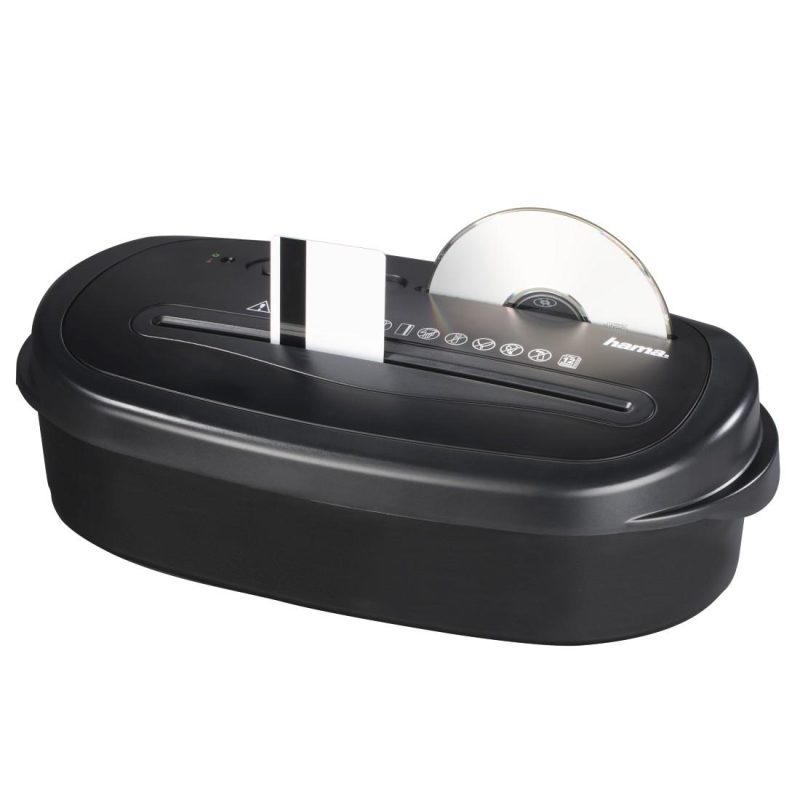 Шредер Hama Home X12CD, A4, 12 листа, CD/DVD, Черен - Image 2