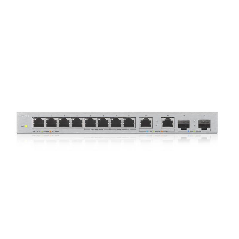 Суич ZYXEL XGS1010-12, 10 портов неуправляем, Gigabit, 2xSFP - Image 3