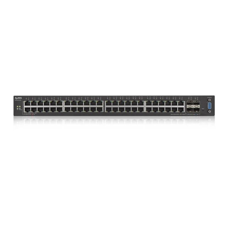 Суич ZYXEL XGS2210-52, 48 портов Gigabit, управляем L3, 4xSFP за монтаж в шкаф - Image 2