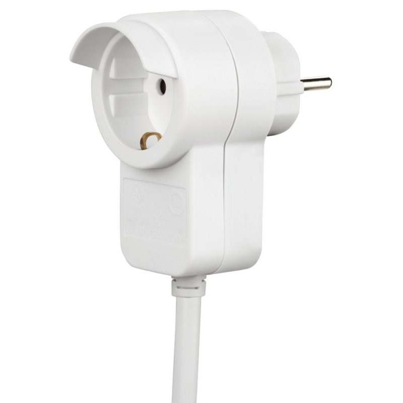 Удължителен кабел HAMA Powerplug, Шуко мъжко, Шуко женско, Допълнителен контакт, 3.0 m, Бял - Image 5