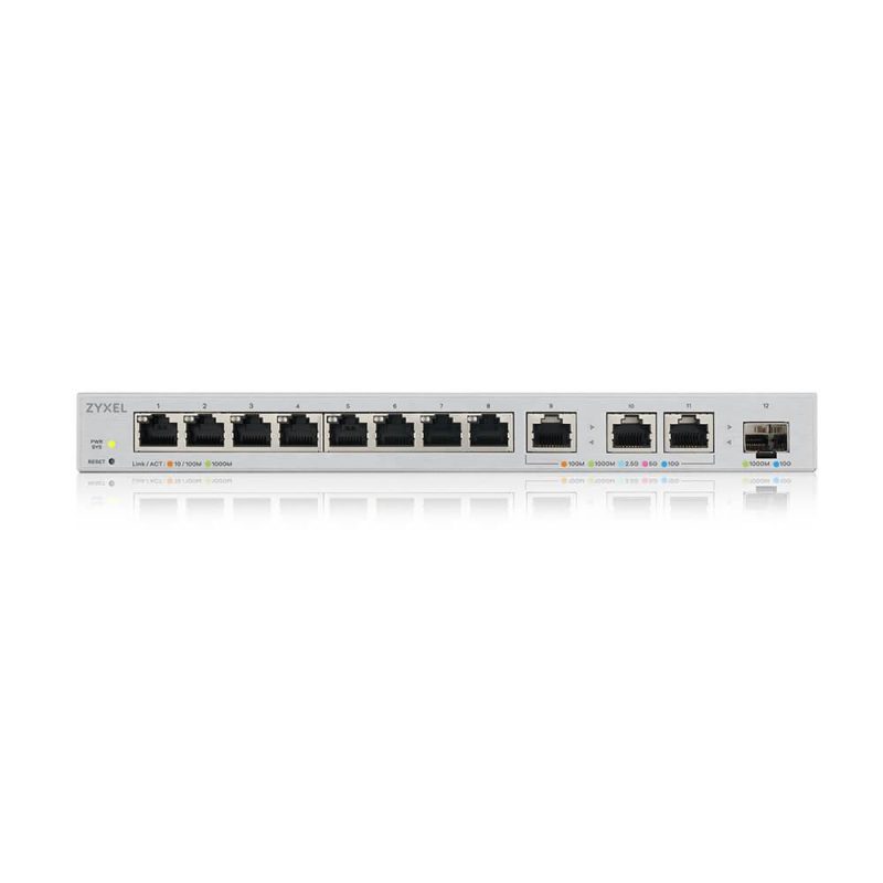 Суич ZYXEL XGS1250-12, 12 портов уеб управляем с 3x10G ports + 1xSFP+ - Image 2