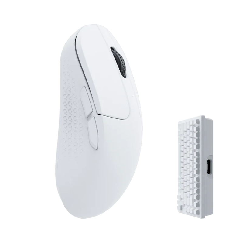 Геймърска Безжична мишка Keychron M3 Mini 4000Hz, Matte White - Image 2