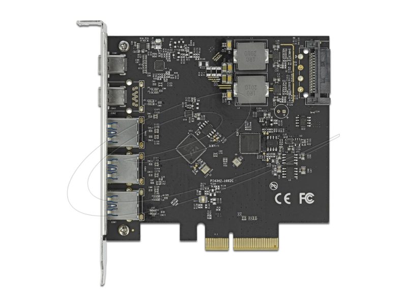 Мрежова карта Delock PCI Express x4 Card to 2 x USB Type-C™ + 3 x USB Type-A - SuperSpeed USB 10 Gbps - Image 3