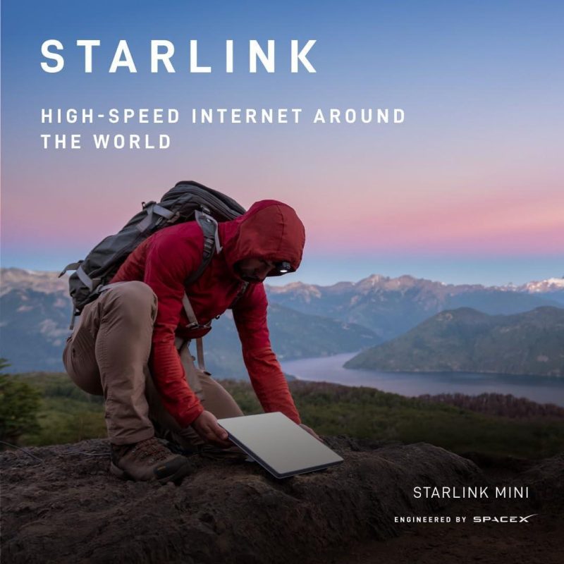 Система за сателитен интернет STARLINK - Mini Kit Бял - Image 6