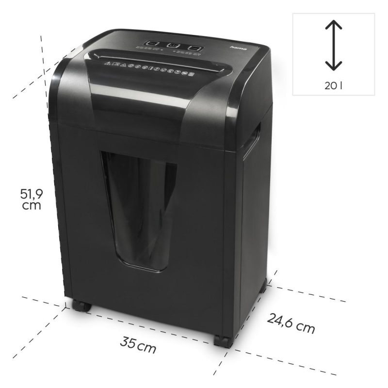 Шредер Hama "Premium M10+", ниво на сигурност P5 T5 E4, 50549 - Image 12