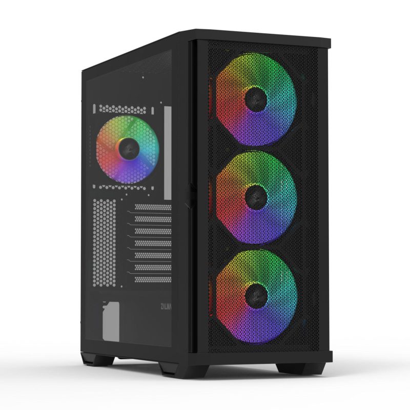 Кутия ZALMAN Z10 PLUS, Tempered Glass, RGB Mid-Tower, Черна - Image 2