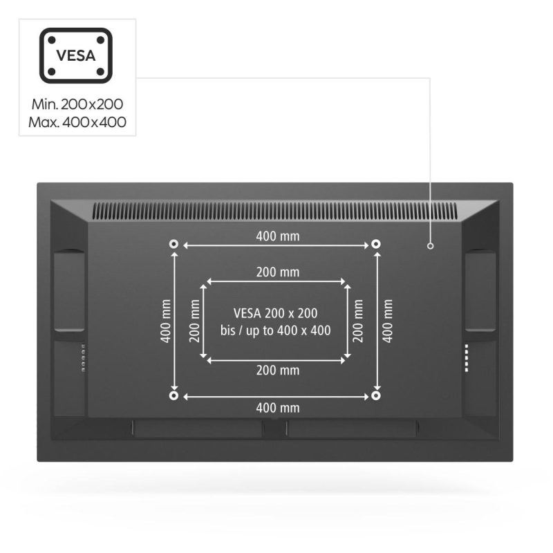 Стойка за таван Hama TV, въртяща се, накланяща се, 165 см (65") до 50 кг, 220878 - Image 15