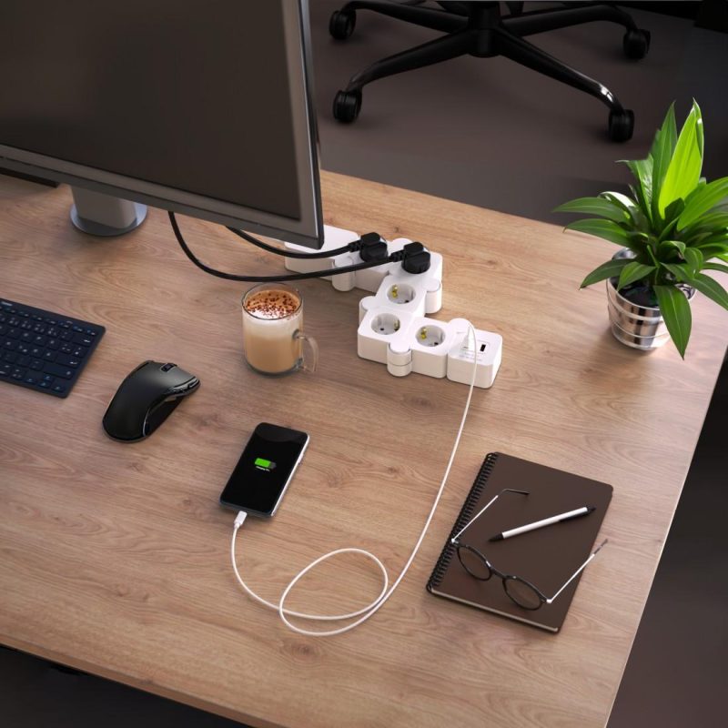 HAMA Разклонител 5 гнезда, USB-A 12 W, 223190 - Image 3
