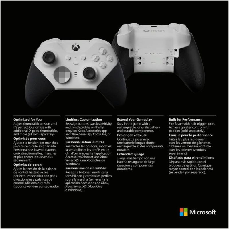 Геймърски контролер Microsoft, За Xbox, Безжичен, Series 2 Core, Бял - Image 4
