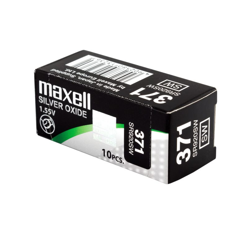 Бутонна батерия сребърна MAXELL SR-920 SW /370/371/AG6  1.55V - Image 3