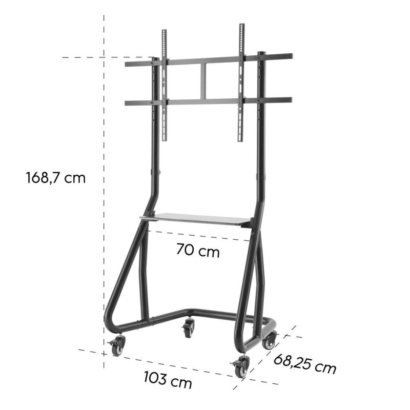 Метална стойка за TV, Trolley, 254 см (100"), 220875 - Image 10