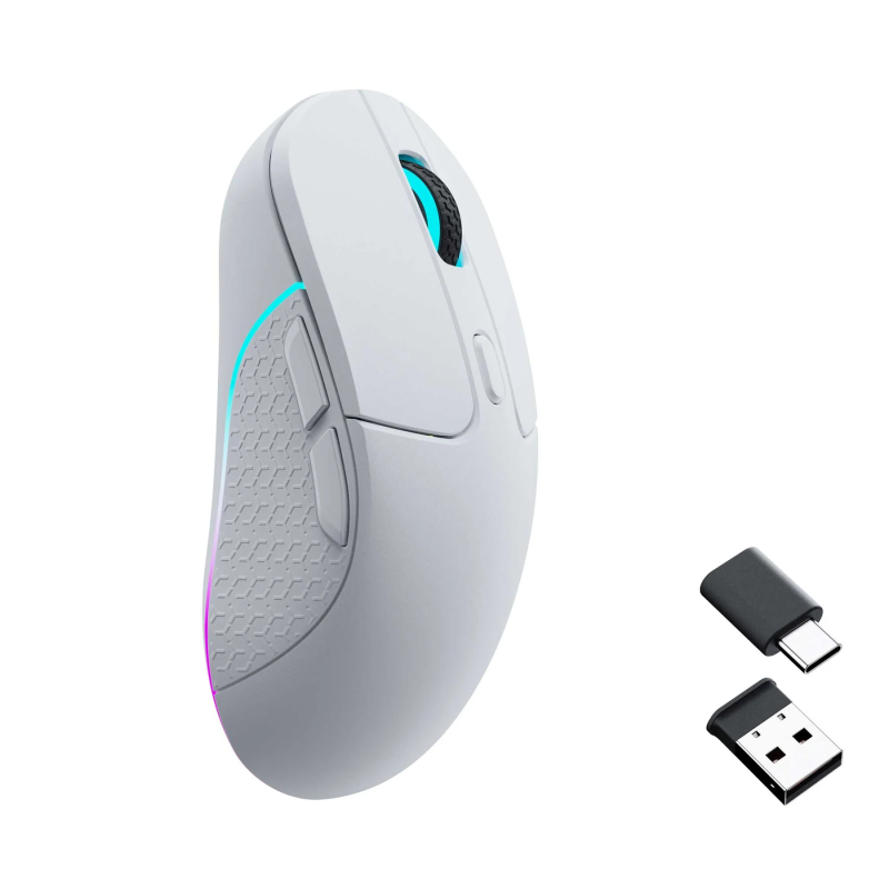 Геймърска Безжична мишка Keychron M3, Matte White - Image 2
