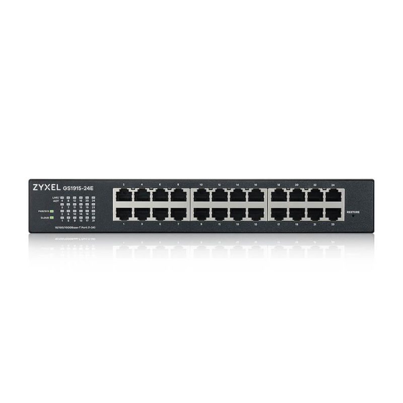 Суич ZyXEL GS1915-24E, 24-портов, Gigabit, Управляем, Монтаж в шкаф - Image 3