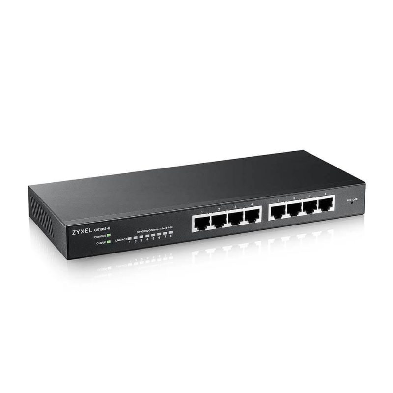 Суич ZyXEL GS1915-8, 8-портов, Gigabit, Управляем - Image 3
