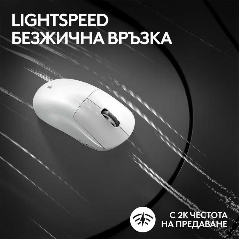 Геймърска мишка Logitech G Pro X Superlight 2 Wireless White - Image 4