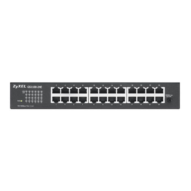 Суич ZYXEL GS1100-24E, 24 портов, Gigabit, за монтаж в шкаф - Image 3
