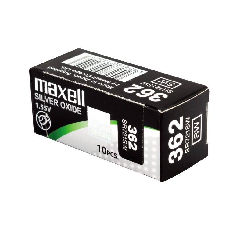 Бутонна батерия сребърна MAXELL SR721 SW  AG11/362/ 1.55V - Image 3