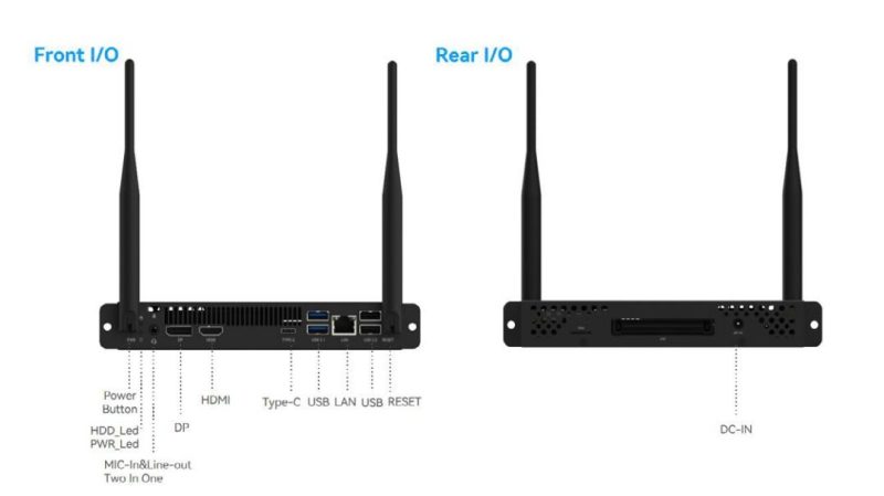 OPS компютър за вгрaждане в интерактивен дисплей TRIUMPH BOARD, I5 - 1235U, 2x8 GB, 256 GB SSD, Wi-Fi, Win 11 Pro - Image 2