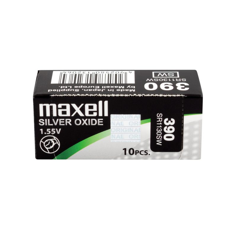 Бутонна батерия сребърна MAXELL SR1130 SW /AG10/ 389/390/  1.55V - Image 2