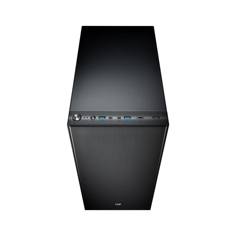 Кутия FSP CMT223S Silent ATX Mid Tower, Черна - Image 3