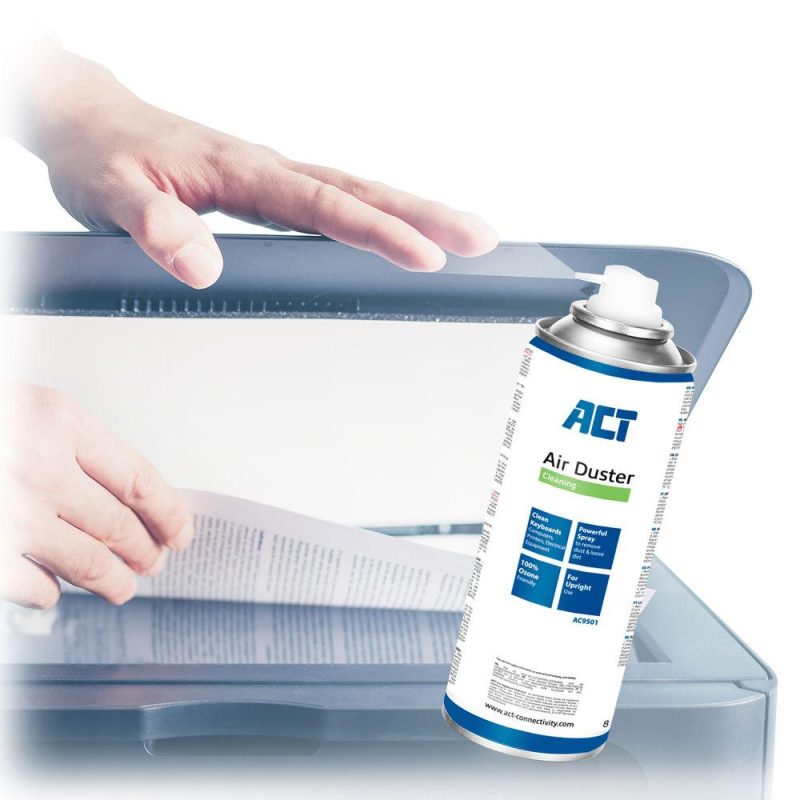 Спрей с въздух ACT AC9501, За клавиатури, LCD, TV монитори, 400 мл. - Image 6