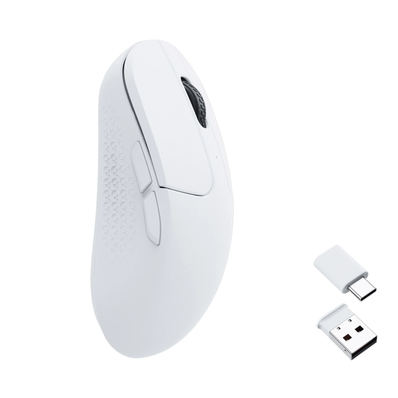 Геймърска Безжична мишка Keychron M3 Mini 1000Hz, Matte White - Image 2