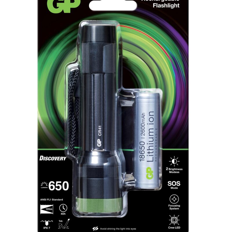 Фенер акумулаторен CR41 LED 600 lm, CREE Discovery Outdoor GP